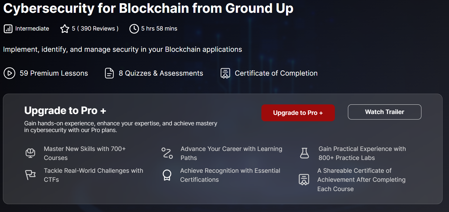 Cybersecurity for Blockchain